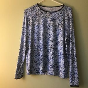 LAND'S END. RASH GUARD SWIM TEE.  Size L